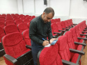 بازدید رئیس و اعضای هیات رئیسه دانشگاه، از محل انتخابات شورای صنفی کارکنان دانشگاه جهرم