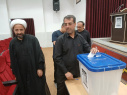 بازدید رئیس و اعضای هیات رئیسه دانشگاه، از محل انتخابات شورای صنفی کارکنان دانشگاه جهرم