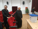 بازدید رئیس و اعضای هیات رئیسه دانشگاه، از محل انتخابات شورای صنفی کارکنان دانشگاه جهرم