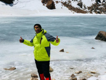 صعود کارشناس اداره تربیت بدنی دانشگاه جهرم به قله سبلان