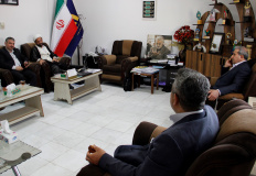 دیدار فرماندار ورئیس شورای شهر جهرم با رئیس واعضای هیات رئیسه دانشگاه جهرم