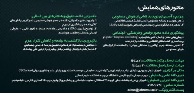 همایش ملی هوش مصنوعی پیشگیری از جرم وآسیب های اجتماعی